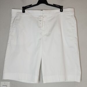 NWT Banana Republic Avalon White Bermuda Shorts 10.5" Size 14